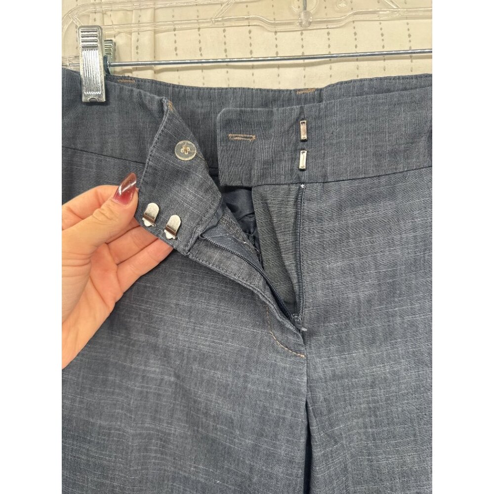 Rafaella Womens Pants Sz 4 Gray Heathered Cropped Classic City Minimalist Old$$ - Picture 3 of 11